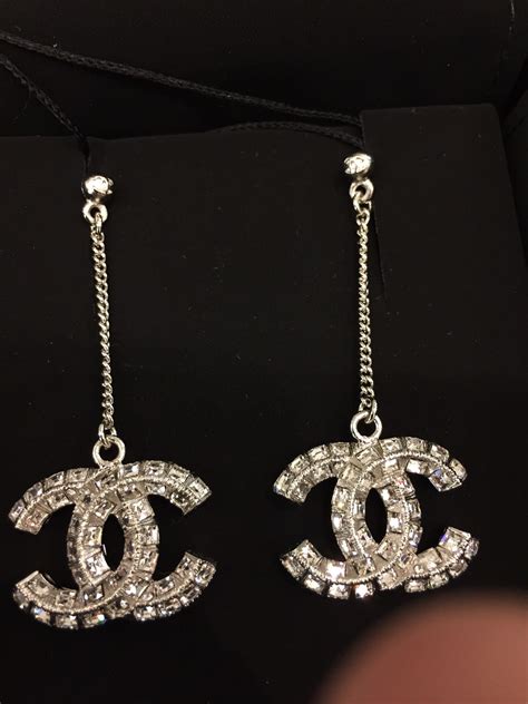 chanel drop earrings for sale|Chanel drop earrings karren brady.